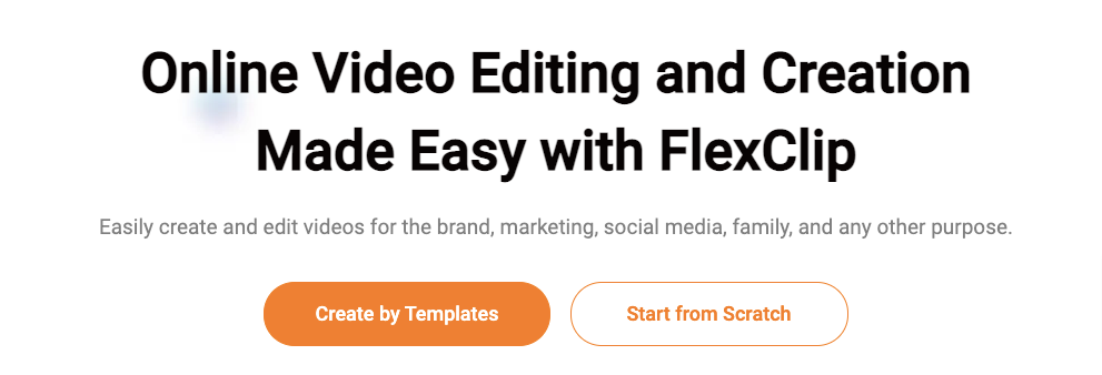 Getting started with FlexClip